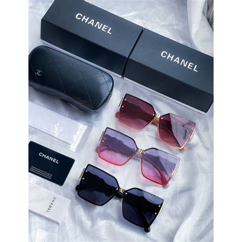 chanel box glasses opal chanel logo|CHANEL Crystal CC Logo Sunglasses 4017.